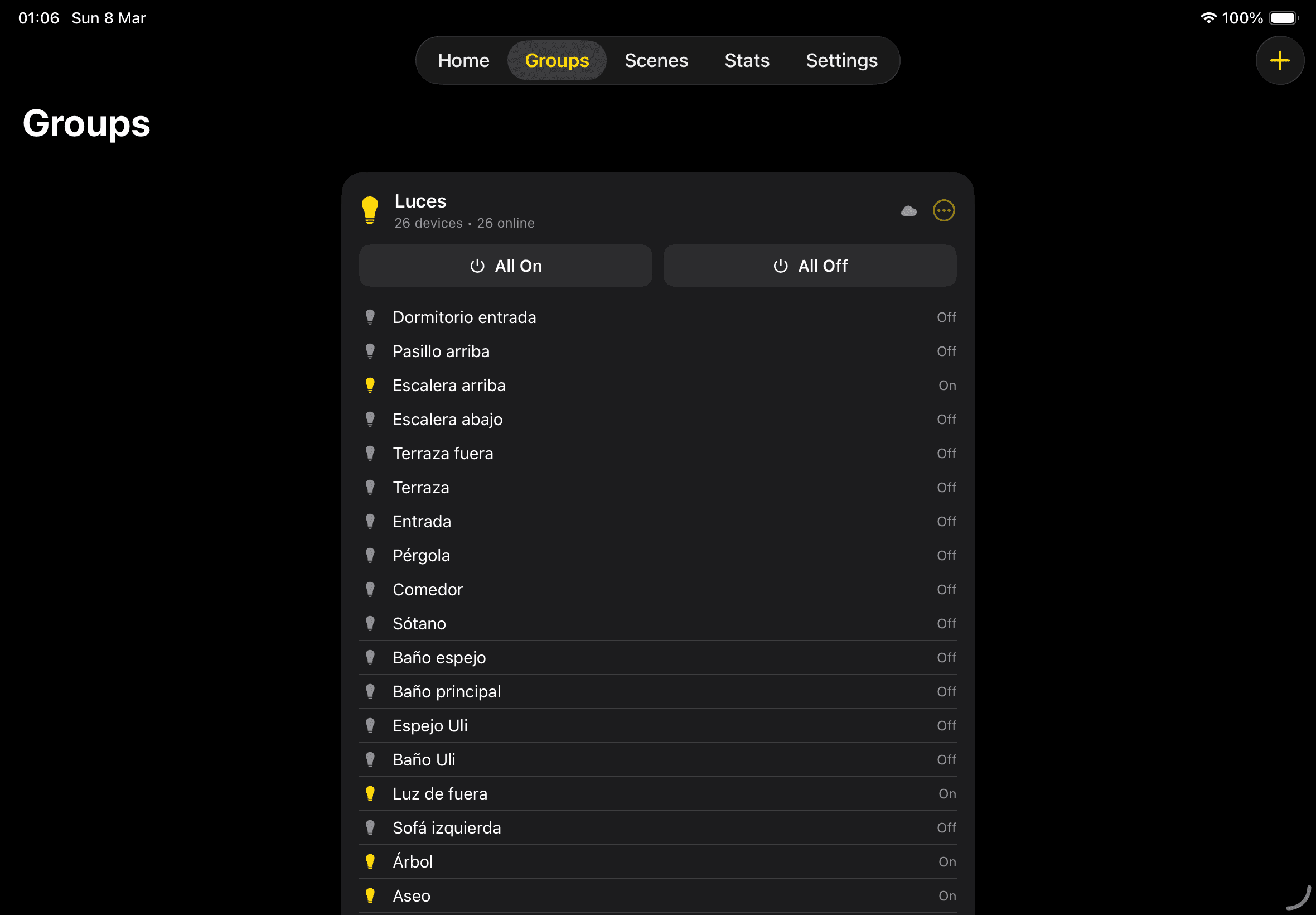 iPad landscape groups